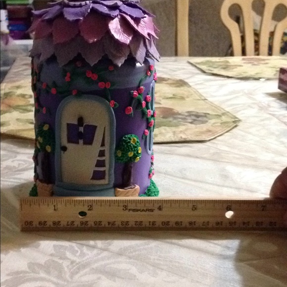 Polymer clay fairy house jar - Picture 6 of 7